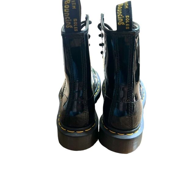 Dr. Martens Women’s 1460 8 Eye Patent Lamper Boots Size 5 Black 11821 Docs x12 - Picture 3 of 8